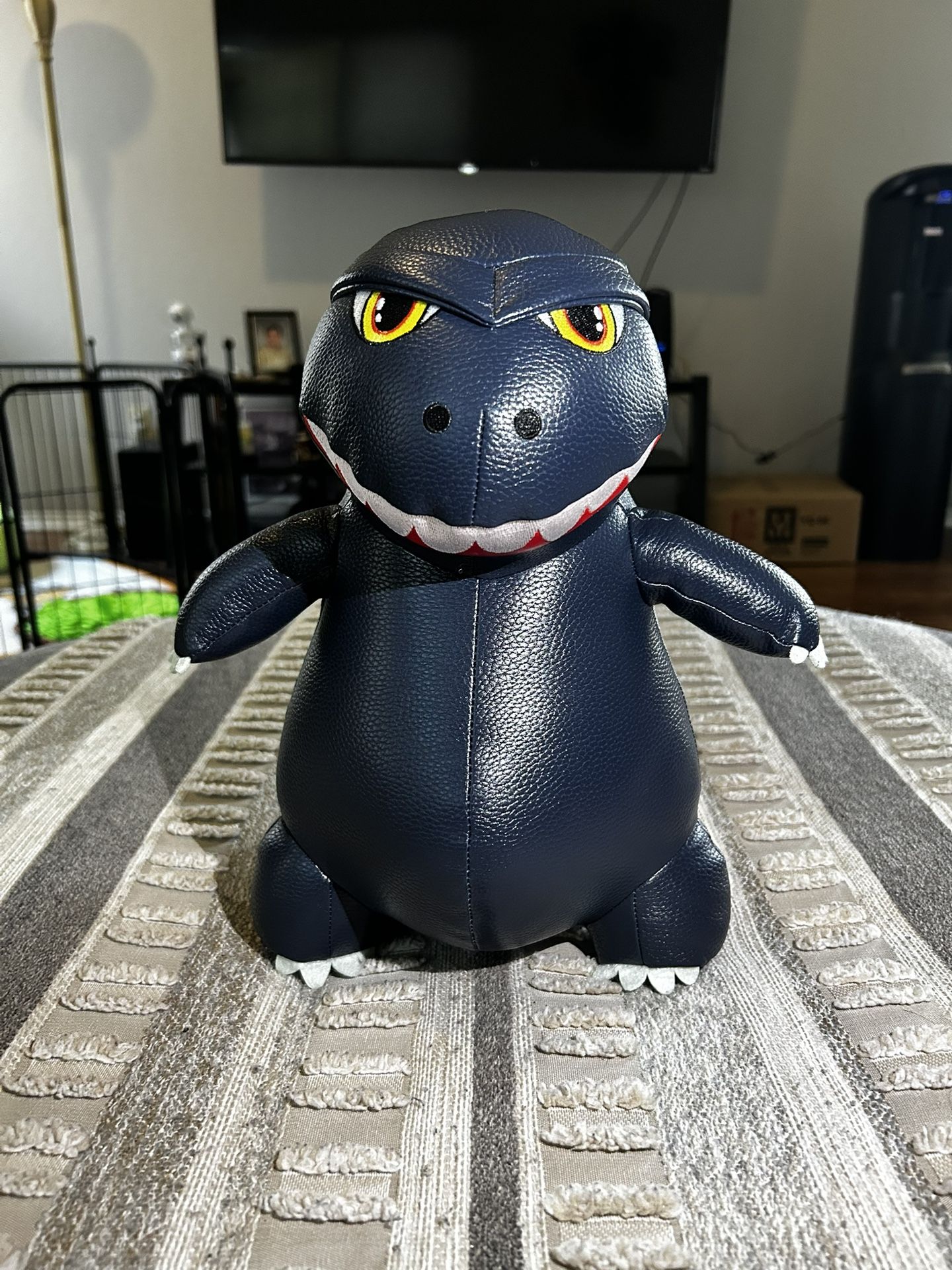 Godzilla 13" Premium Vegan Leather Plush - Blue Metallic Edition