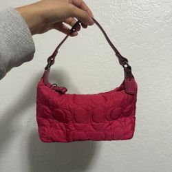 Coach Pink Quilted Y2K