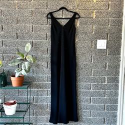 Vintage 90s Black Jones New York Evening Gown