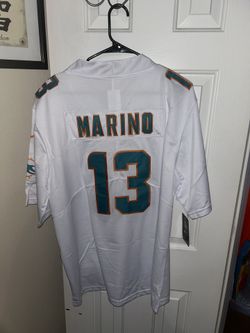 Dan Marino NFL Miami Dolphins white jersey size L