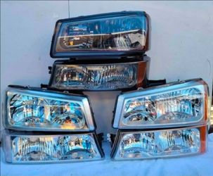 Chevrolet Silverado Avalanche Headlights Luces Micas Calaveras Faros Faroles Focos Headlamps Chevy 03-06