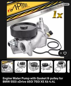 Engine Water Pump With Gasket