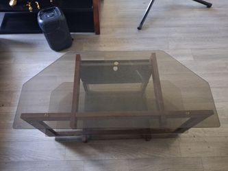 Glass tv stand