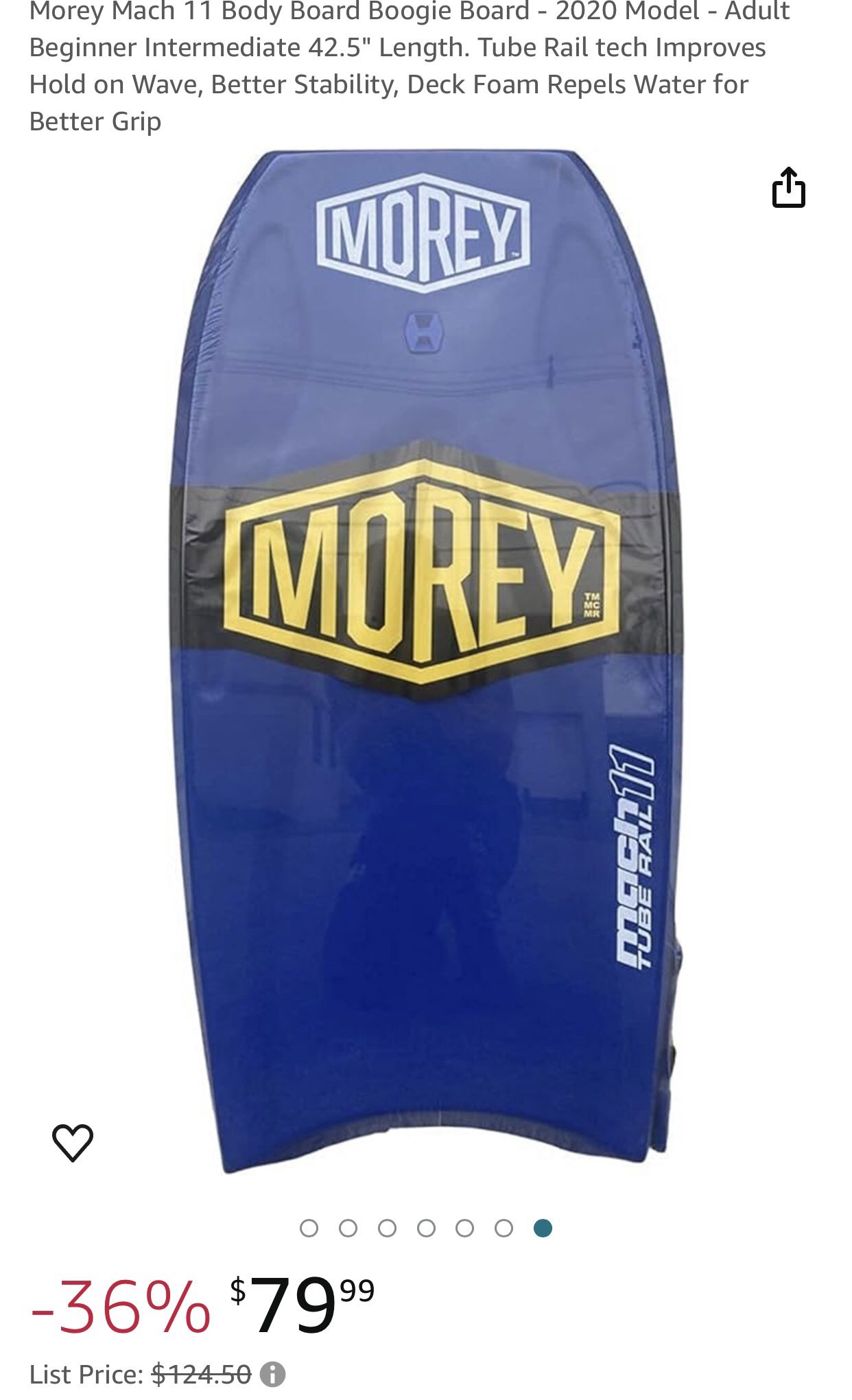 Morey Mach 11 Body Board Boogie Board NEW