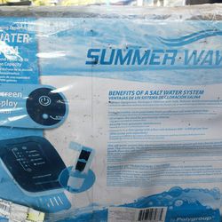 Summer Wave Saltwater Pool/Hot Tub Filtration Touchscreen System. 