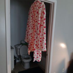White Robe With Red Hearts 