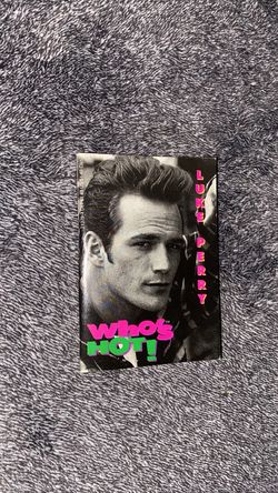 Luke Perry who’s Hot 90’s booklet