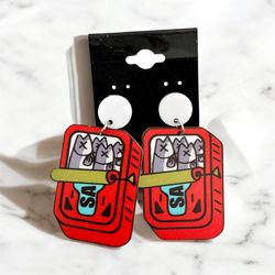 Cute Sardine Earrings