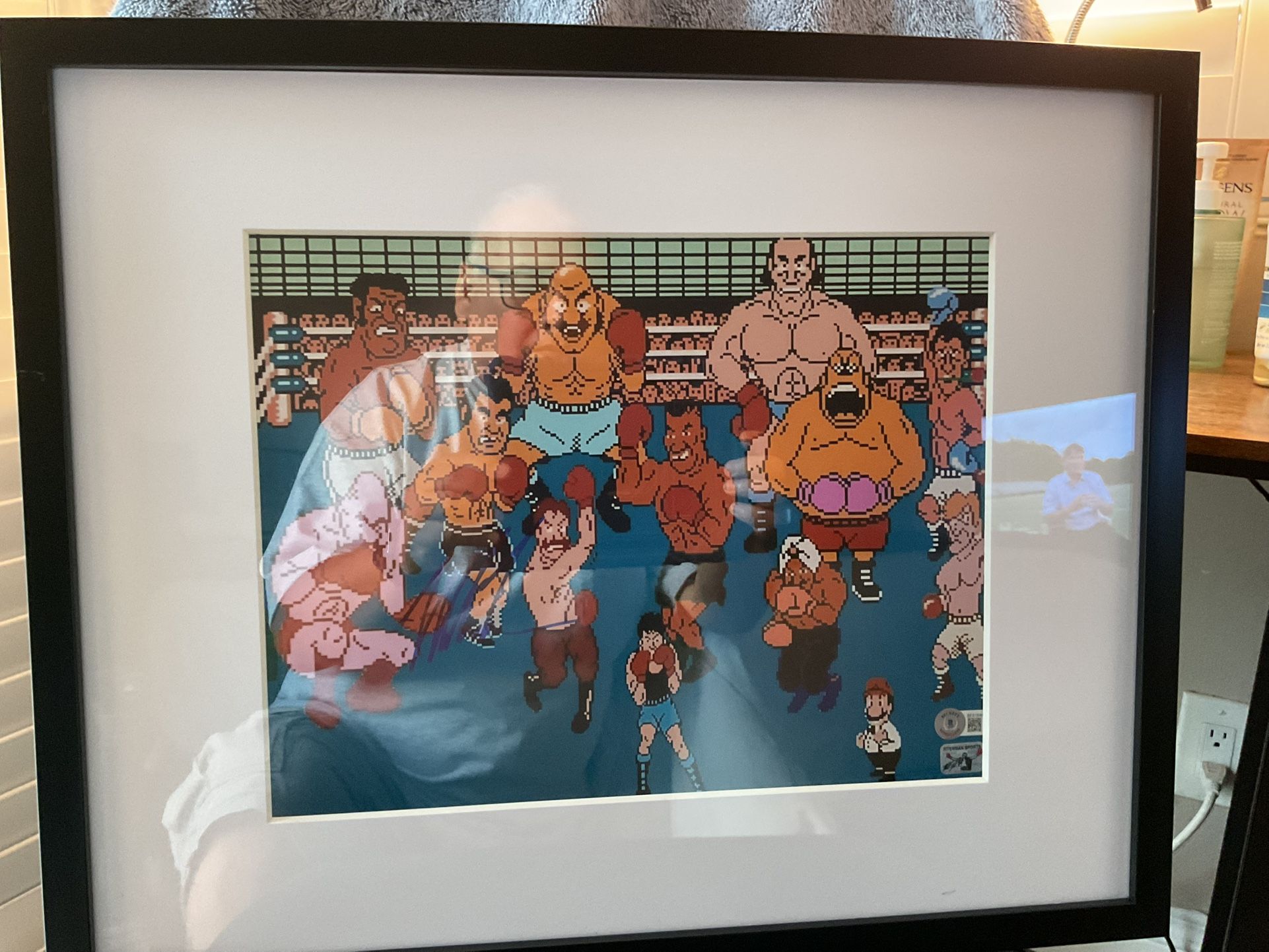 Autographed 11x14 Photo Of Mike Tyson Punch Out Beckett COA.