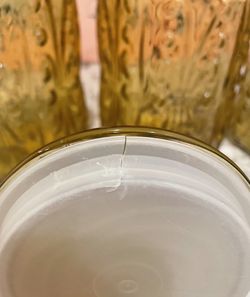 Vintage Atterbury Emperial Amber Jar – Pot En Verre Ambré Ancien, Déco Industrielle