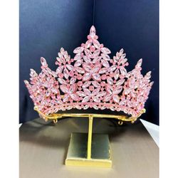 Pink quincenera crown