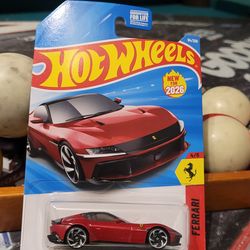 2026 Hot Wheels Red Ferrari 12Cilindri  - NEW