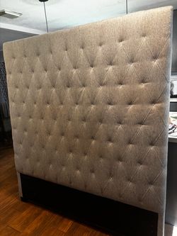 Queen size upholstered headboard