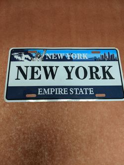 New York "Empire State" License Plate Replica New $12