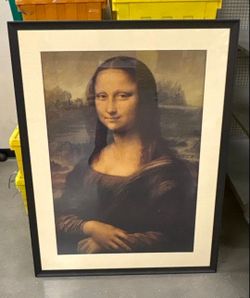 Large printing The Mona Lisa wall art frame