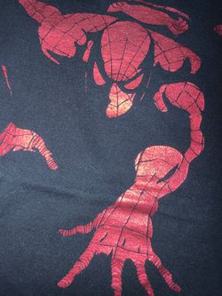 Spider-man Metallic Ink Mad Engine Black XL T-Shirt 90s/00s Marvel Comics RARE!