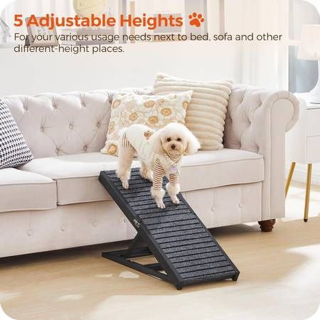 NEW-Dog Ramp for Bed, Couch, SUV Portable Pet Ramp for Small Dogs