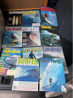 Vintage Surf Magazine Lot (11) 1(contact info removed) Surfer Longboard Surfing Life Rare 70s