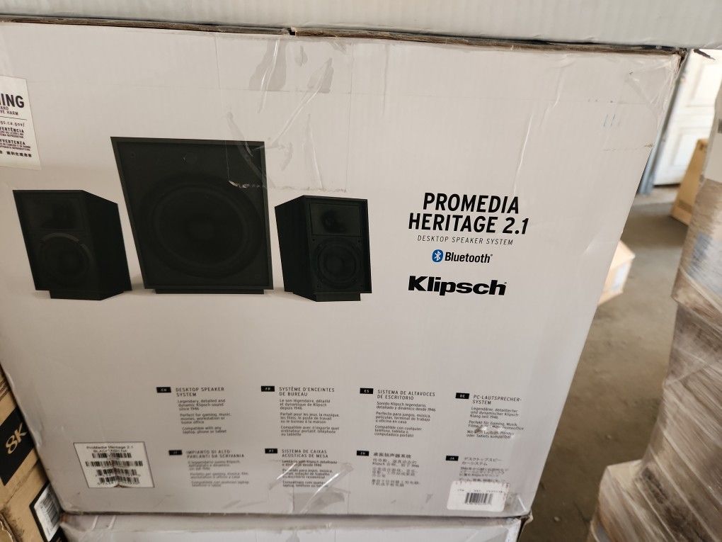 Klipsch ProMedia Heritage 2.1 Multimedia Speaker System Black Ash