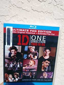 One Direction blue ray DVD concert