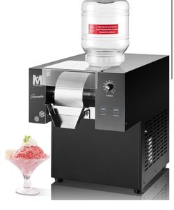 FOHERE Snowflake ice Machine Commercial 276lbs/24h, Stainless Steel Softice Maker Electric Snow Cone Machine for Dessert Shops, Coffee Shops & Restaur