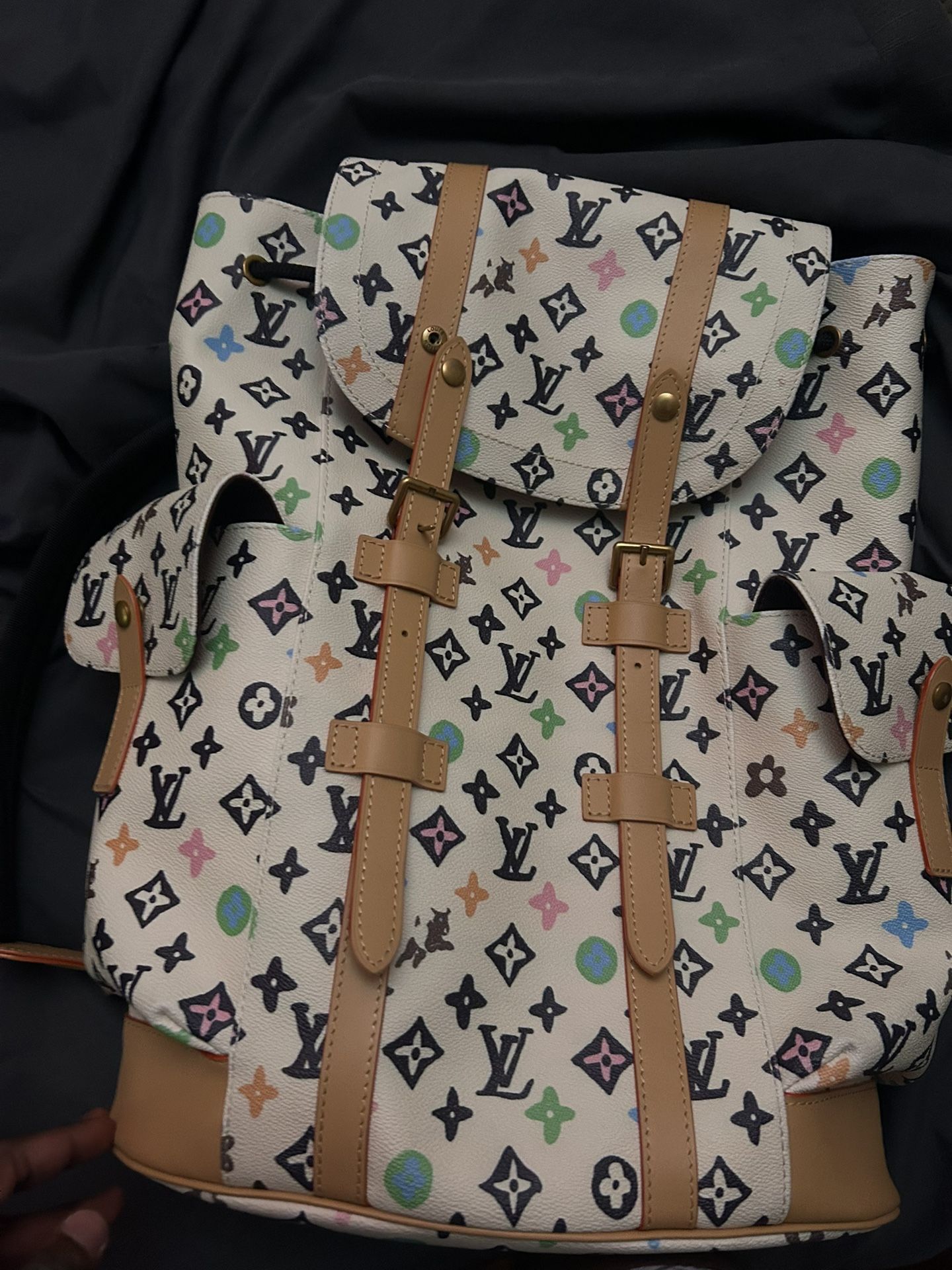 Louis Vuitton Christopher MM Monogram Craggy Backpack Vanilla M25240 