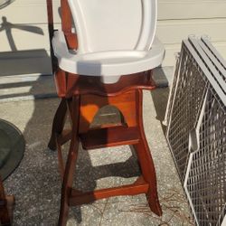 Wooden High Chair