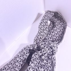 The Michael Kors Black and Gray Women's Scarf