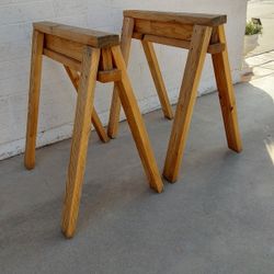 Pair of Wood Saw Horses - $40