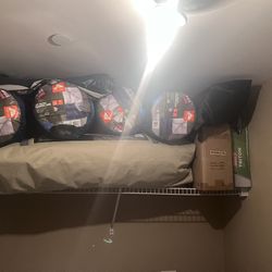 Camping 6 Man Tent- 4 Sleeping Bags And Stove 