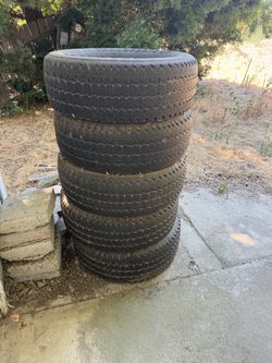 5 GoodYear Transforce AT tires.