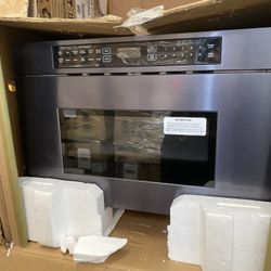 New Dacor 24 inch Microwave Drawer Black Stainless Steel 