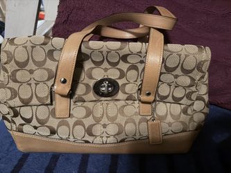 Vintage Coach Hamptons Signature Satchel