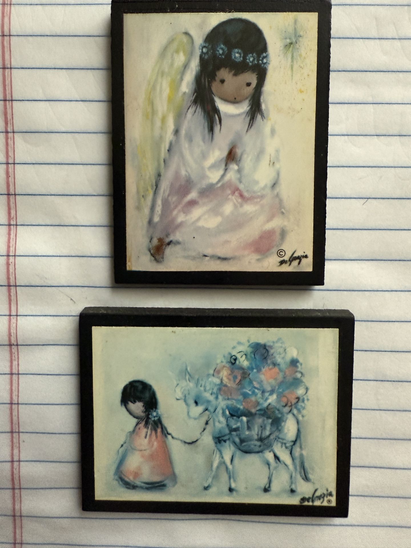 Set Of 2 Fridge Magnets, Art By Ted DeGrazia