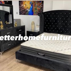 New 4pc Bedroom Set In Box 📦 Finance Available No Credit Needed $39 Down Take It Home Today 