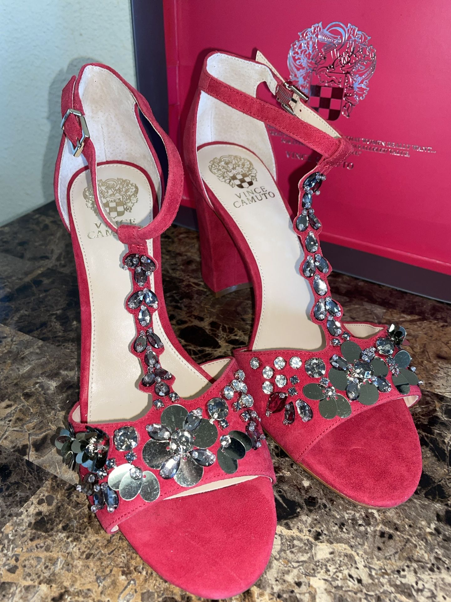 Vince Camuto chunky heels