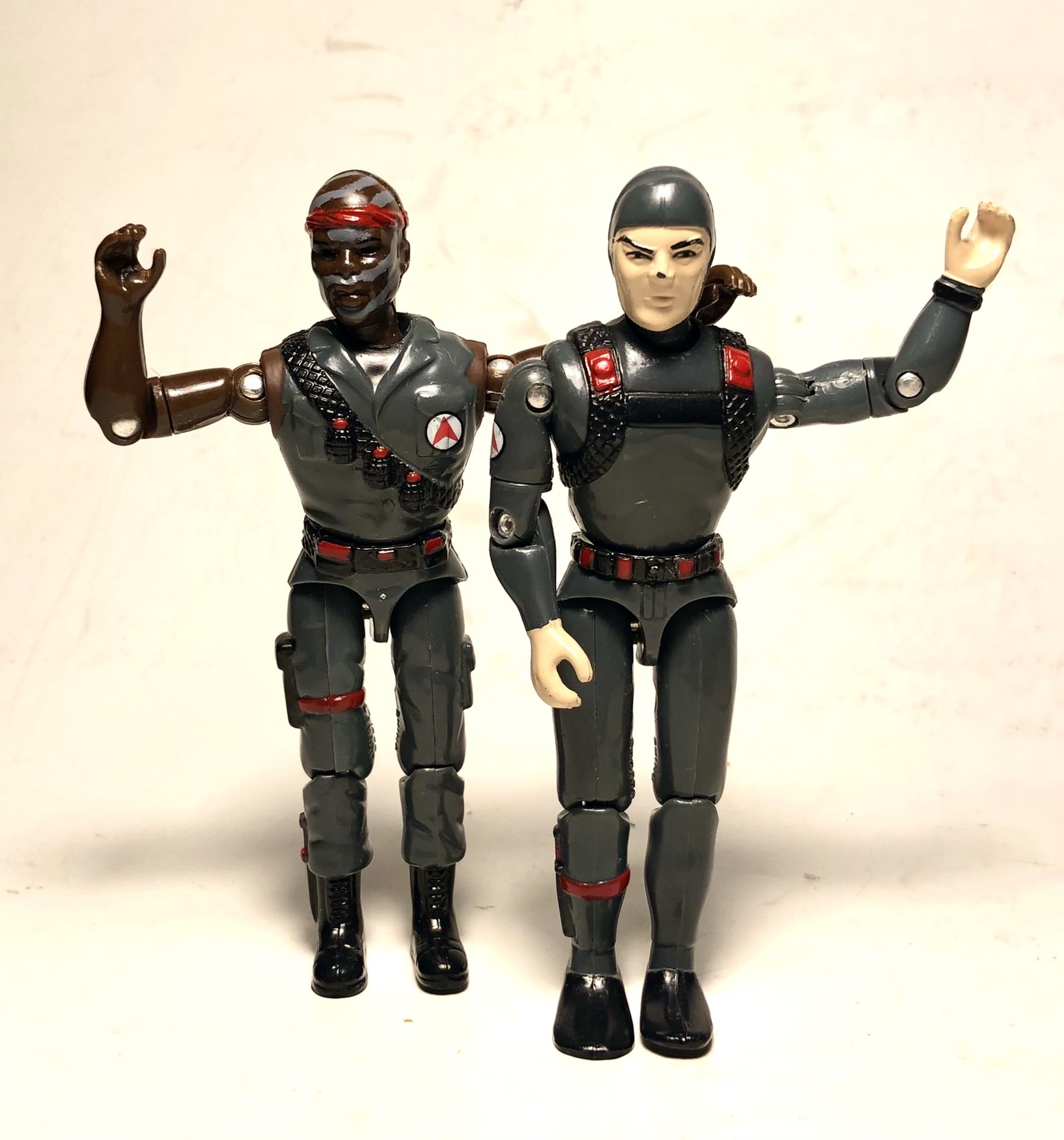 Vintage Lanard Toys 1986 The Corps! Junkyard + Diver Action Figures <RARE>