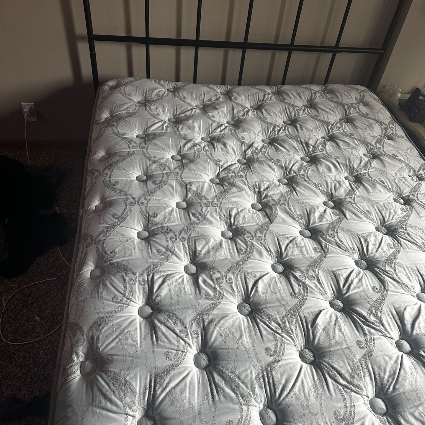 QUEEN SIZE BED- Mattress And Frame