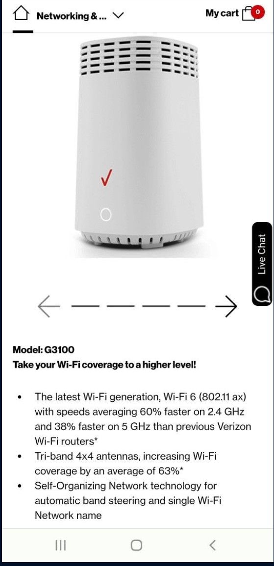 Verizon FiOS router G3100