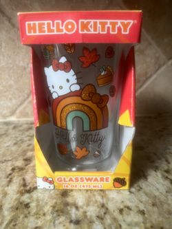 Hello Kitty Fall glass cup