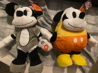 Disney Halloween Mickey & Minnie Plush Set