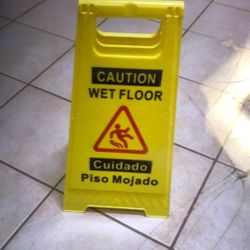 Caution Sign Wet Floor
