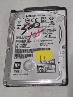 OEM HP 666288-002 HGST 500GB SATA 6.0Gb/s 2.5" 7mm Hard Drive #11