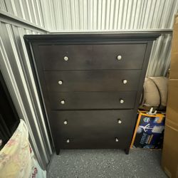 Tell Dresser With Queen Bed frame 