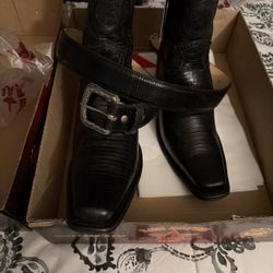 Botas Vaqueras Con Cinto