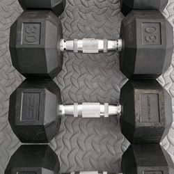 30s And 25s Dumbells 