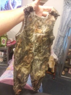 Size 24 months little girls camouflage overalls
