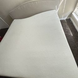 KING SIZE FRAME AND NEW MATTRESS