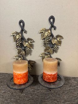 Solid Brass Wall Sconce with Candles