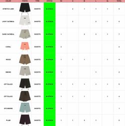 Essential shorts bulk only
